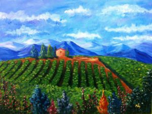 Voir le détail de cette oeuvre: Vignoble en Midi-Pyrénées